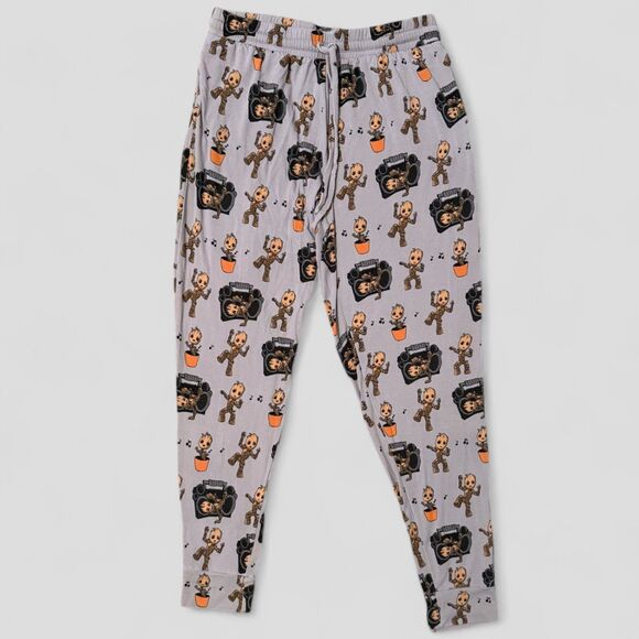 MeUndies Marvel Pajama Lounge Pants Modal Groot Drawstring Unisex Size Small - Picture 2 of 9